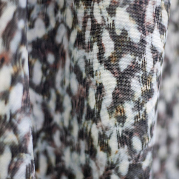 Carley Kahn "Scallop" upholstery fabric. Rose and gold colorway. 