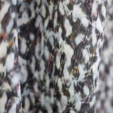 Carley Kahn "Scallop" upholstery fabric. Rose and gold colorway. 
