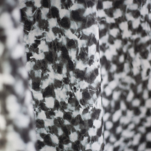 Carley Kahn "Checker" upholstery fabric. Black and white colorway. 