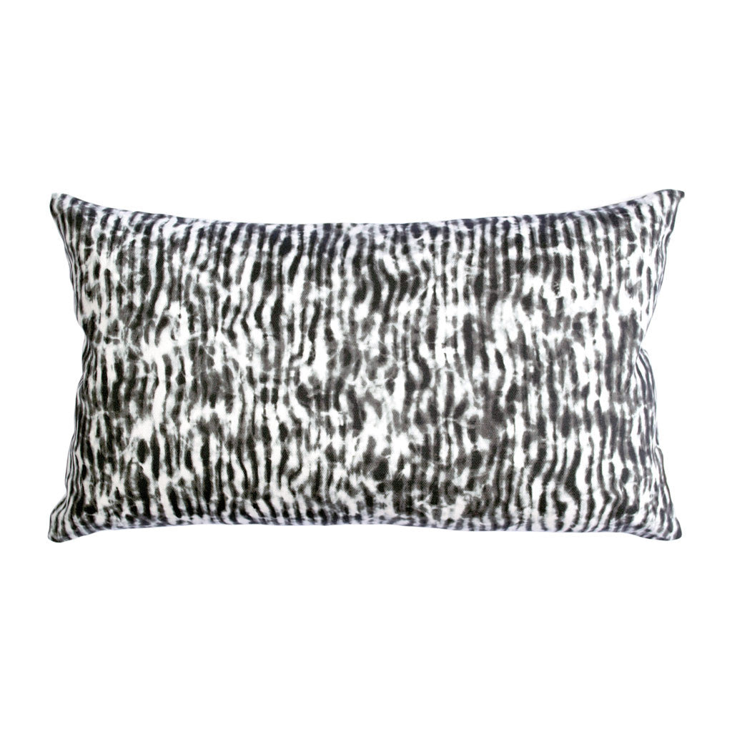 STRIPE PILLOW (12x20") in Black and White