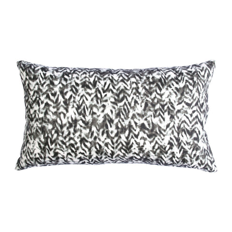 CHEVRON PILLOW (12x20") in Black and White