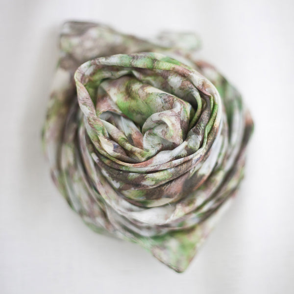 Carley Kahn "Kauri Coast" silk scarf.