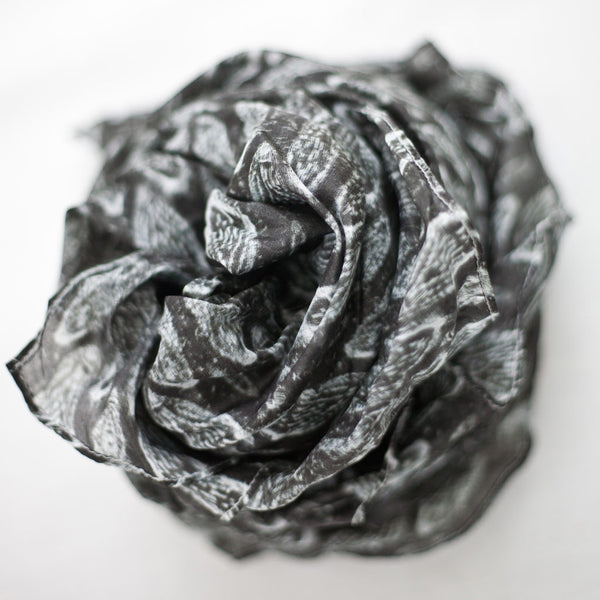 Carley Kahn "Ngawha Springs" silk scarf.